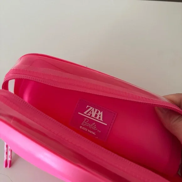 Zara Hot Pink Cosmetic Bag new - Picture 2 of 4